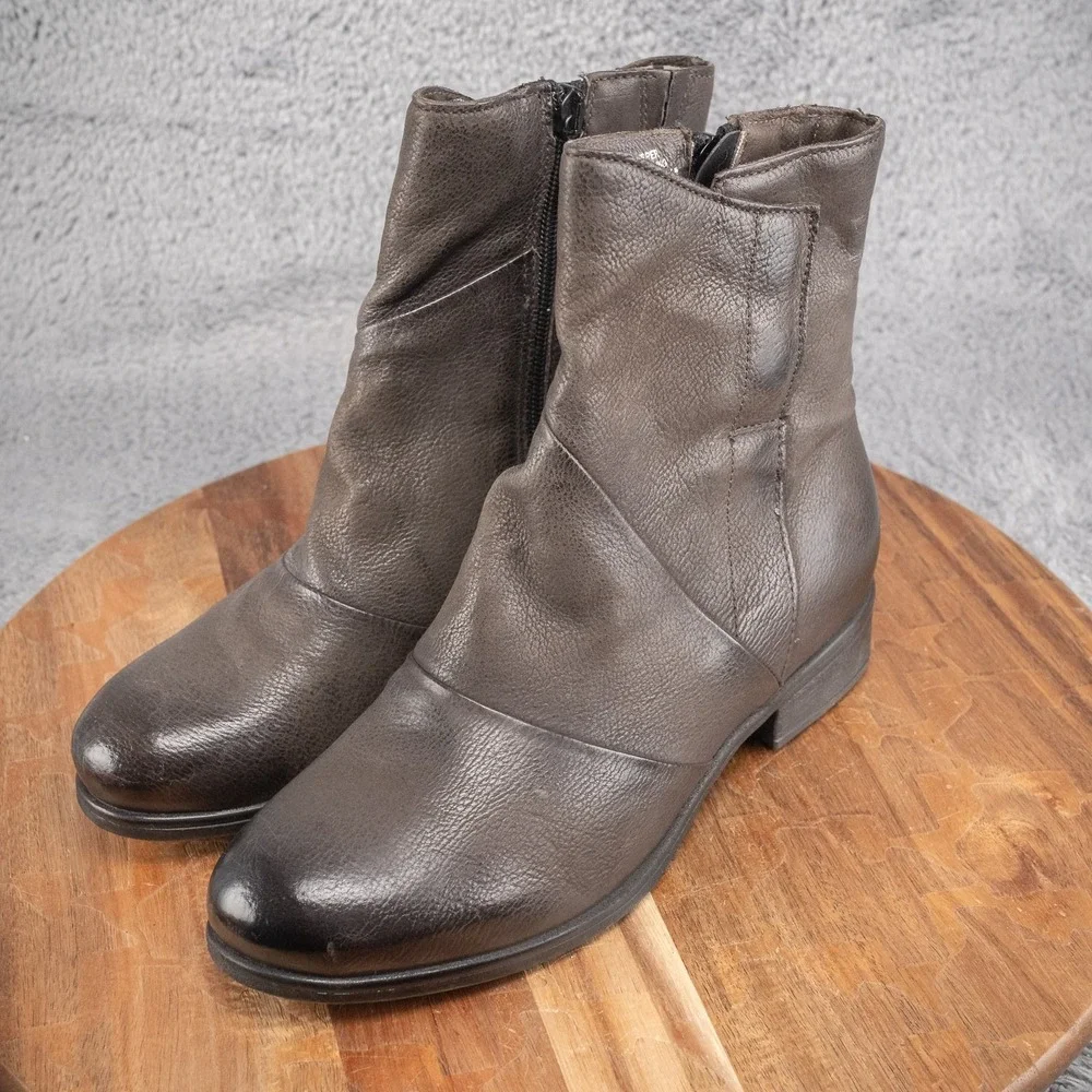 Miz Mooz - Leather‎ Ankle Boots - Swell - Ash - EU 37 US 6.5 - 7
